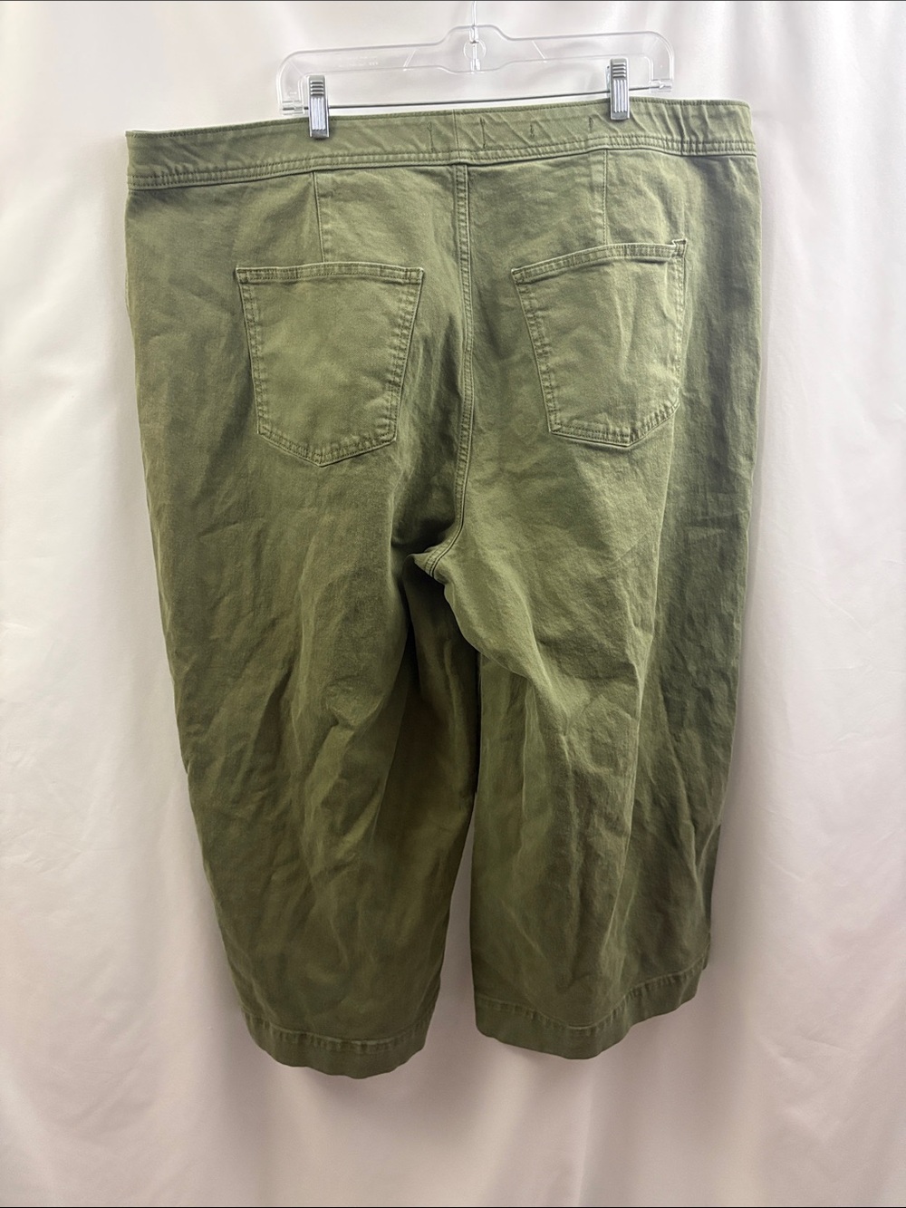 Ava & Viv High-Rise Wide Leg Jeans Womens 24 Dark Wash Stretch Denim Green - Picture 6 of 7